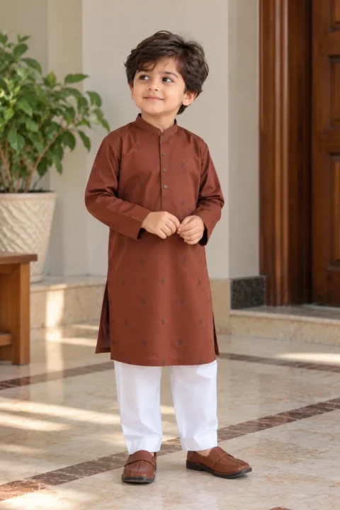 Bacha Party Boys Printed Kurta with Shalwar
