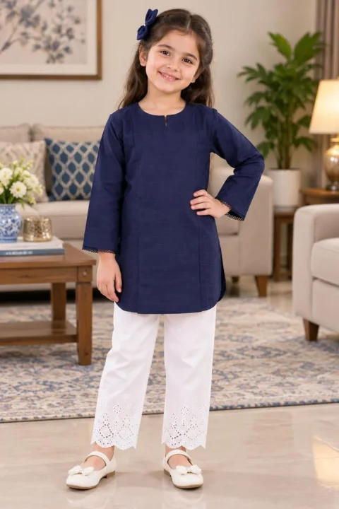 MTJ Girls Plain Kurta